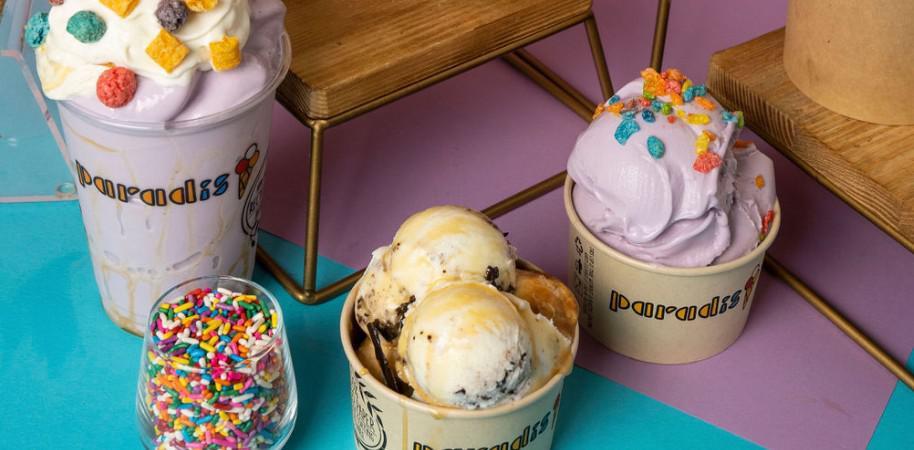 Paradis Ice Cream · Desserts · Coffee · Vegan · Smoothie · American