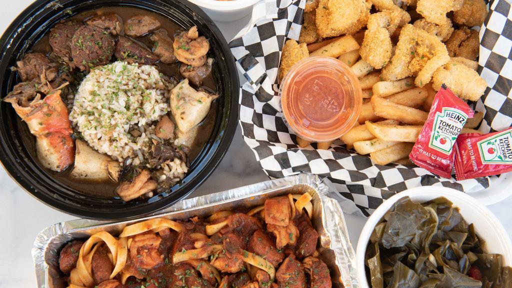 The flavor of creole · Comfort Food · Chicken