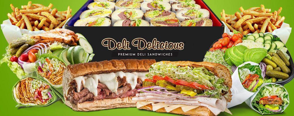 Deli Delicious · Delis · Desserts · Salad · Sandwiches · Mediterranean