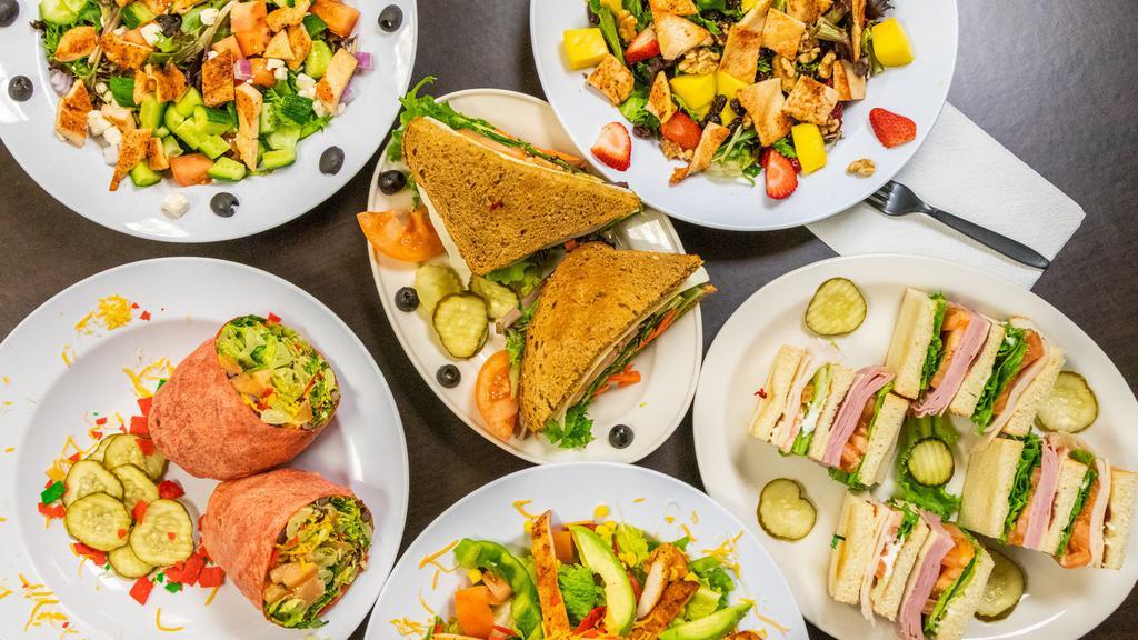 MJ Cafe · Vegetarian · Food & Drink · Salad · Mediterranean · Sandwiches · Delis · Peruvian