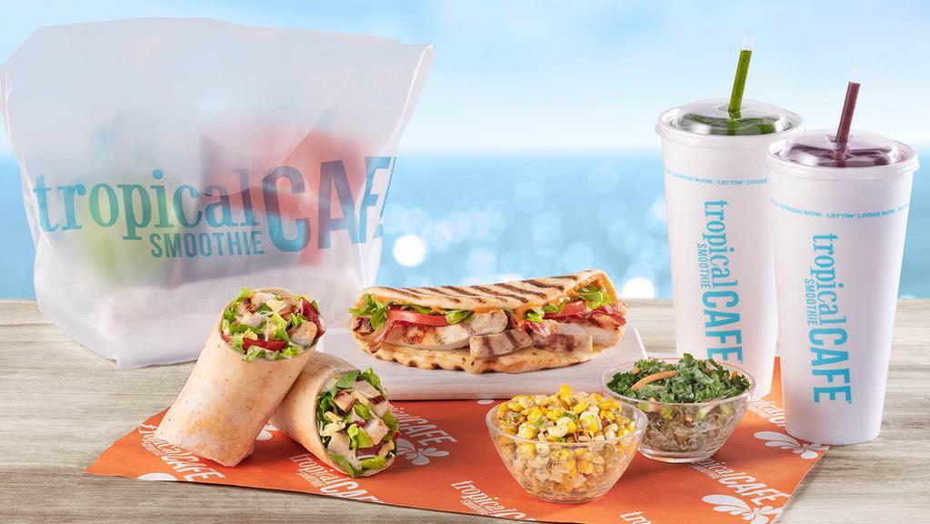 Tropical Smoothie Cafe · Coffee · Sandwiches · Salad · Smoothie · Chicken