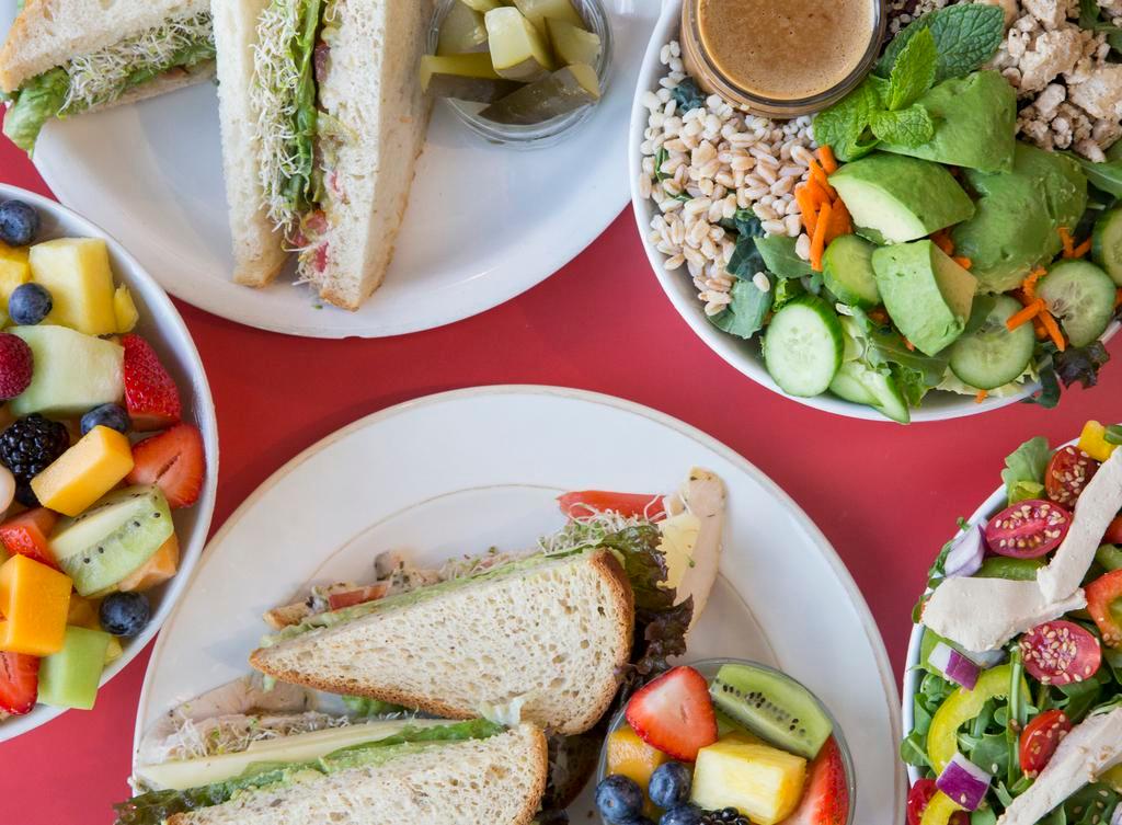 Mrs. Winston's- L.A.'s Best Salad &  Juice Bar · Drinks · Sandwiches · Soup · Salad