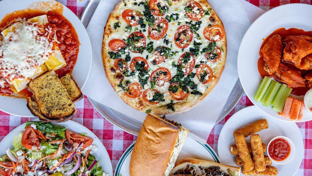 New York Giant Pizza · Pizza · Italian · Burgers · Sandwiches