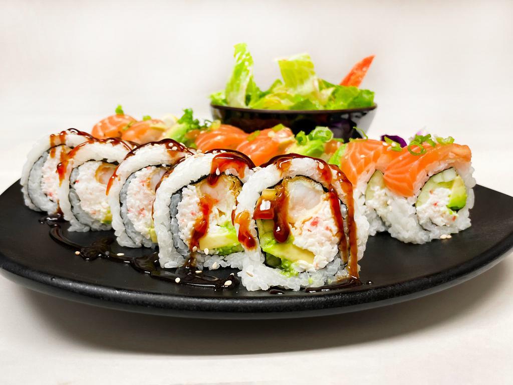 Hooked on Sushi · Japanese · Vegetarian · Sushi · Alcohol · Salad