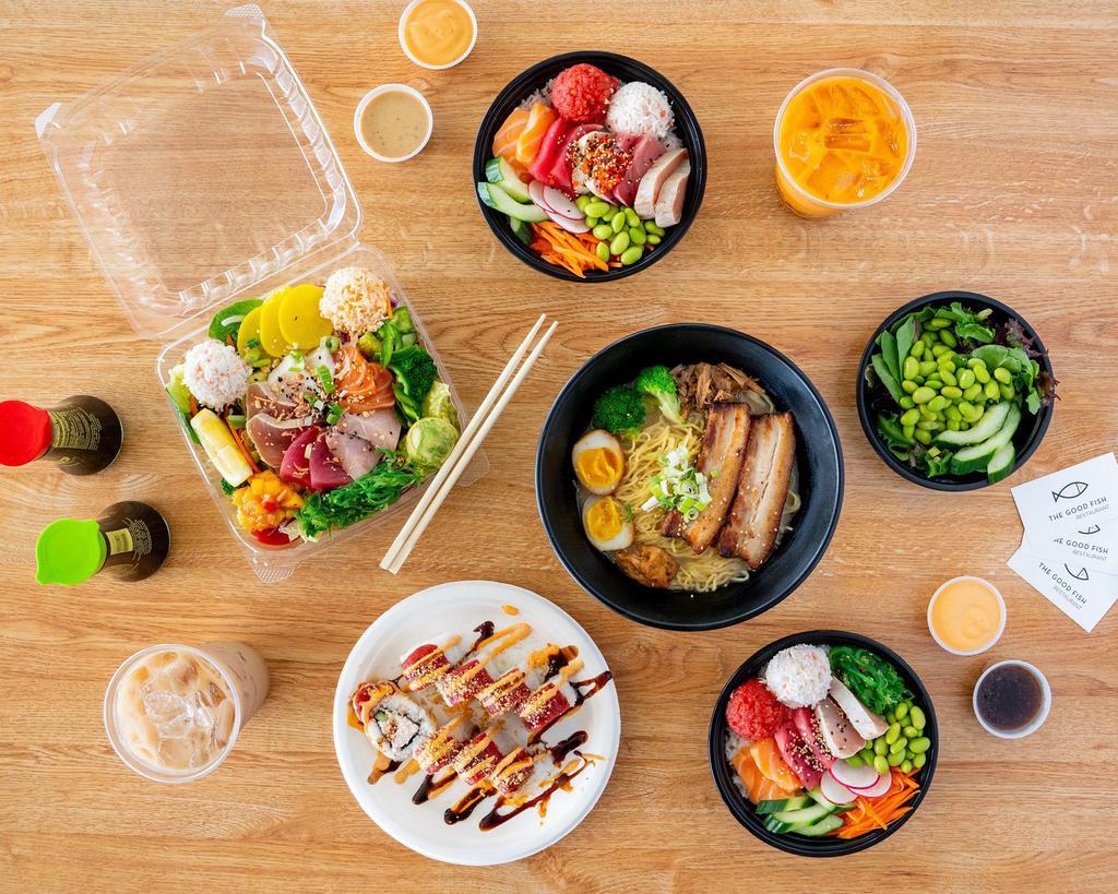 The Good Fish · Japanese · Ramen · Salad · Sushi
