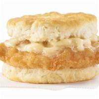 Honey Butter Chicken Biscuit · A crispy, chicken fillet, perfectly seasoned and topped with maple honey butter on a fluffy ...