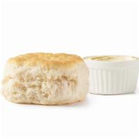 Honey Butter Biscuit · Fluffy buttermilk biscuit spread with maple honey butter. The kind of down-home breakfast th...