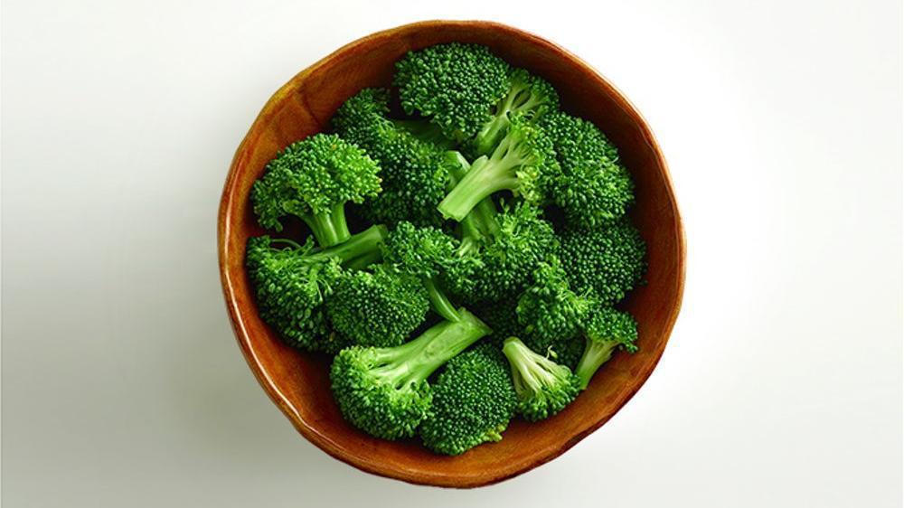 Broccoli  · Fresh broccoli. Gently steamed. Simply delicious.