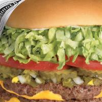 Xxl Fatburger (1Lb) · The burger that made us famous. Double the patties equals a full pound of 100% pure lean bee...