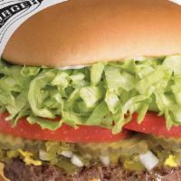 Large Fatburger (1/2 Lb.) · The burger that made us famous. A big fat patty of ½ lb. 100% pure lean beef, fresh ground a...