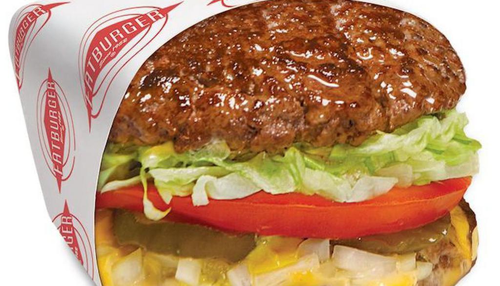 Skinnyburger · Carb conscious? Lose the bun and treat yourself to two patties layered with your choice of toppings and add-ons. A bunless Fatburger.