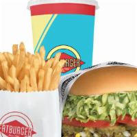 Xxl Fatburger (1Lb) Meal · This double patty burger equals 1 lb. of 100% pure lean beef, fresh ground and grilled to pe...