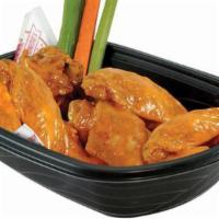 Bone-In Wings - Medium (10 Pcs) · A portion of ten of our world famous fresh, never frozen Buffalo’s chicken wings and drumett...