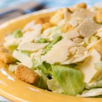 Caesar Salad (Regular) Serves 1-2 · Lettuce, parmesan cheese, and croutons.