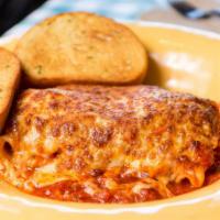 Cheese Lasagna · Ricotta, mozzarella, parmesan.