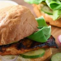 Chicken Chipotle Sandwich · Grilled chicken, chipotle mayo, lettuce, tomato, and avocado. Choice of bread.