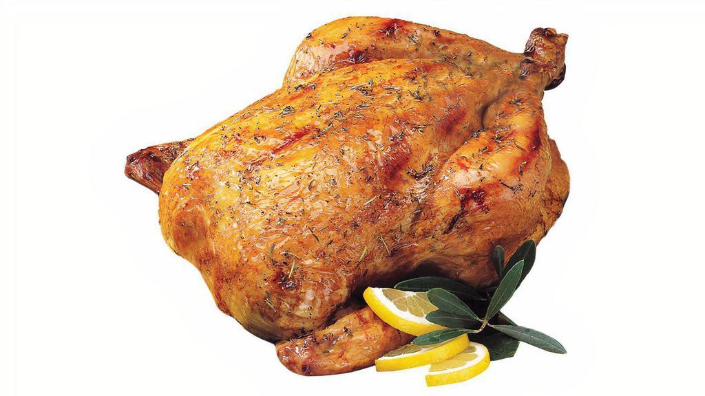 Rotisserie Chicken Meal Deal: Choice Of Chicken (Choose 1) And 2 Sides · Includes either smokehouse or lemon pepper rotisserie chicken (choose 1 : 32 oz.), and 2 sides.