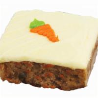Hand Decorated Carrot Cake Square, 6 Oz. · Hand decorated carrot cake square, 6 oz.