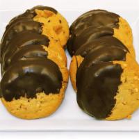 Fresh Baked Chocolate Dipped Peanut Butter Cookies, 12 Ct. · Fresh baked chocolate dipped peanut butter cookies, 12 ct.