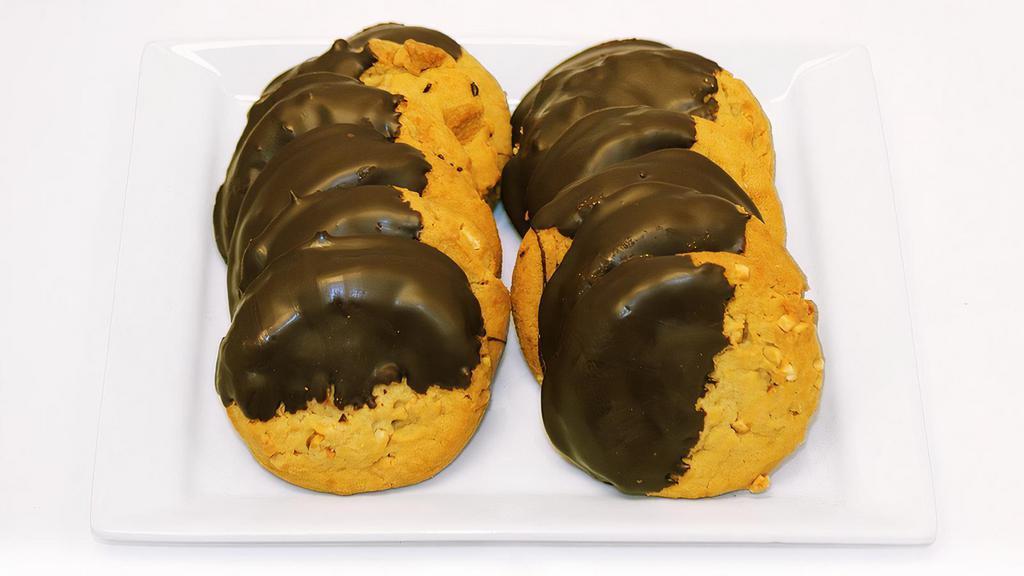 Fresh Baked Chocolate Dipped Peanut Butter Cookies, 12 Ct. · Fresh baked chocolate dipped peanut butter cookies, 12 ct.