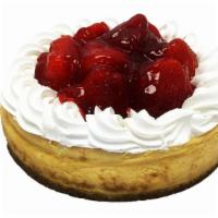 Fresh Strawberry New York Style Cheesecake, 7 Inch · 