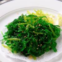 Seaweed Salad · Marinated seaweed with sesame oil and seed.