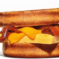 Cheesy Bacon And Egg Breakfast Melt · 