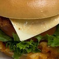 Holy Chick · Crispy Chciken burger with American Cheese, Sriracha Mayo,Lettuce, Tomato
