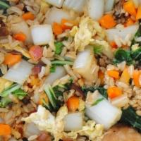 Vegetable Fried Rice · baby bok choy,green onion,carrot,egg,peas