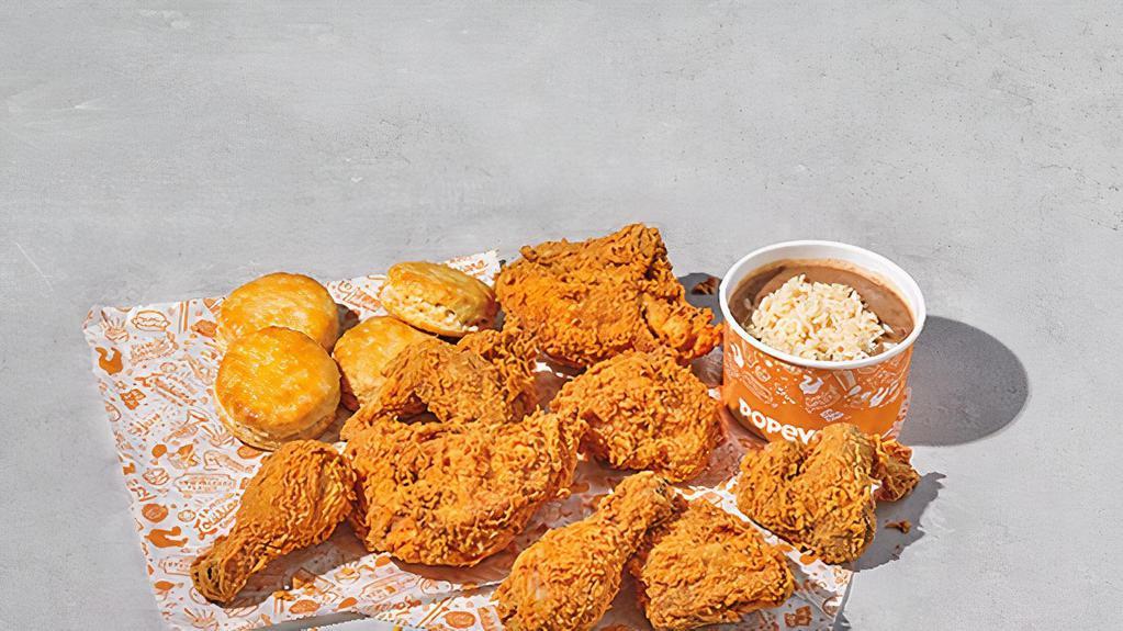 Mixed Chicken (8 Pcs) · Includes one large signature side and four hot buttermilk biscuits.