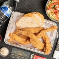 Lunch For Two · Fresh fish fried to a crispy perfection (comes with ketchup, tartar sauce, hot sauce, freshl...