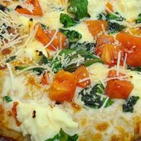 White Sox (Large 8 Slices) · Olive oil, fresh garlic, ricotta, and Parmesan cheese, spinach, tomatoes.