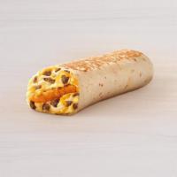 Hash Brown Toasted Breakfast Burrito Sausage · A toasted flour tortilla filled with fluffy eggs, three melted cheeses, sausage, and a perfe...