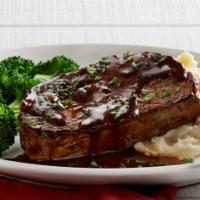 Meatloaf · Our housemade recipe topped with a red wine shallot sauce. Served with choice of two sides. ...