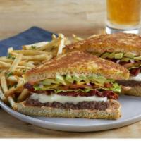 Quarter Burger · 100% USDA premium beef patty, crisp bacon, swiss cheese, avocado, lettuce, tomato, red onion...