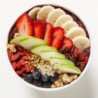 Acai Superfood Bowl · Unsweetened Acai blended with pineapple, plus banana, strawberry, blueberry, spinach, kale, ...