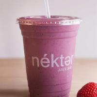 Berry Banana Burst · Filled with nature's berry-sweet antioxidants: strawberry, blueberry, banana, housemade cash...