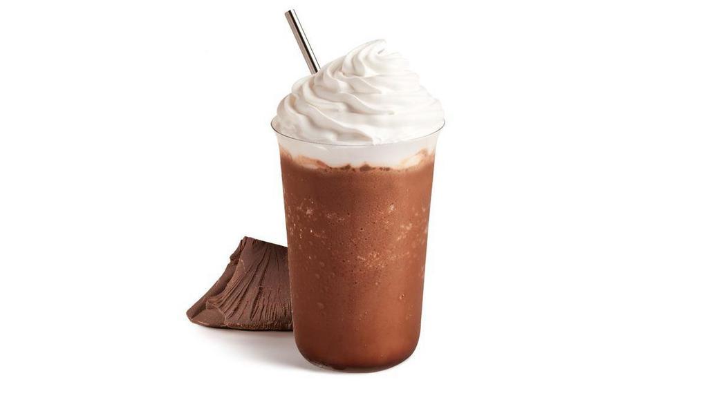 Pure Chocolate Ice Blended® Drink · Non-fat milk blended with Special Dutch™ chocolate powder and ice then topped with whipped cream.