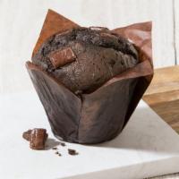 Muffins & Scones|Double Chocolate Muffin · A rich, chocolately muffin with chocolate chips. This has not been Kosher certified. 440 Cal...