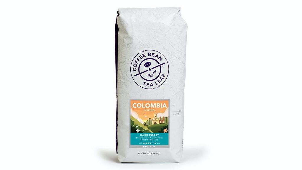 Retail Coffee|Colombia Narino Dark Roast · From tree to bag. This premier coffee is hand picked by workers on small family owned farms in the state of Nariño, on the Pacific Coast in Colombia. The farmers take great pride in growing, picking, and preparing their products by hand. We take great pride in offering you the results of their hard work. Their dedication pays off in a balanced, bright cup of coffee, richly aromatic with a creamy body. KSA certified.