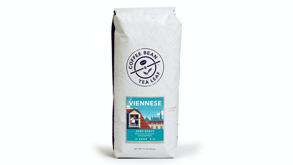 Retail Coffee|Viennese Dark Roast · Vienna-style roasting creates a deep brown, medium dark roast that toasts the beans to perfection. Our Viennese Blend combines select coffees for a cup of satisfying balance and depth. Mellow, smooth, and delicately nuanced with hints of chocolate, our Viennese Blend draws on a unique style of coffee roasting in Vienna that dates back to 1683 when Vienna’s first coffee house opened. KSA certified.