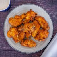 Buffalo Wings · Spicy, Side Ranch for an additional charge.