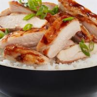 Chicken Bowl · All-natural grilled chicken hand basted with our signature WaBa sauce and served on a bed of...