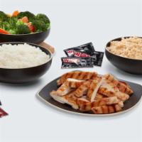 Chicken Family Meal · Family-sized shareable portions including grilled all-natural chicken brushed with our signa...