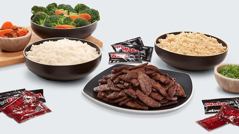 Plantspired Steak Family Meal  · Family-sized shareable portions including marinated plant-based steak slices fire-grilled-to-order..