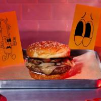 What Was The Motive? Mushroom Swiss Burger · 