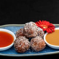 Orange Ricotta Doughnut Holes · Gluten free. Crispy, made-to-order with chef's select dipping sauce.
