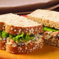 Tuna Salad Sandwich · Homemade tuna salad, lettuce, (no tomato). with a side of himalayan sea salt chips