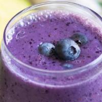 Blueberry Smoothie · Fresh blueberries, dash of vanilla with whole milk. Its delicious!