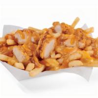 Classic Roost Fries · Which came first, the chicken or the fries? Well, we’re topping a bed of hot and salty fries...
